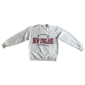 New England Football Sweater Crew Neck Pullover Size Medium